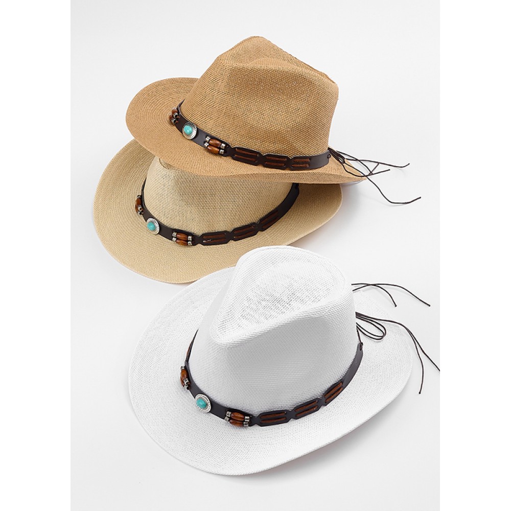 ΚΑΠΕΛΟ ΨΑΘΙΝΟ PANAMA ΜΕ ΜΠΛΕ ΧΑΝΤΡΑ 3 ΧΡΩΜΑΤΩΝ 