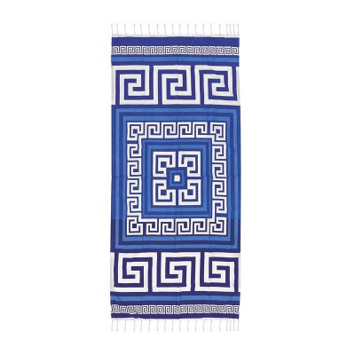 ΠΕΤΣΕΤΑ ΠΑΡΑΛΙΑΣ ΜΑΙΑΝΔΡΟΣ ΒΑΜΒΑΚΕΡΗ FOUTA 90X180cm