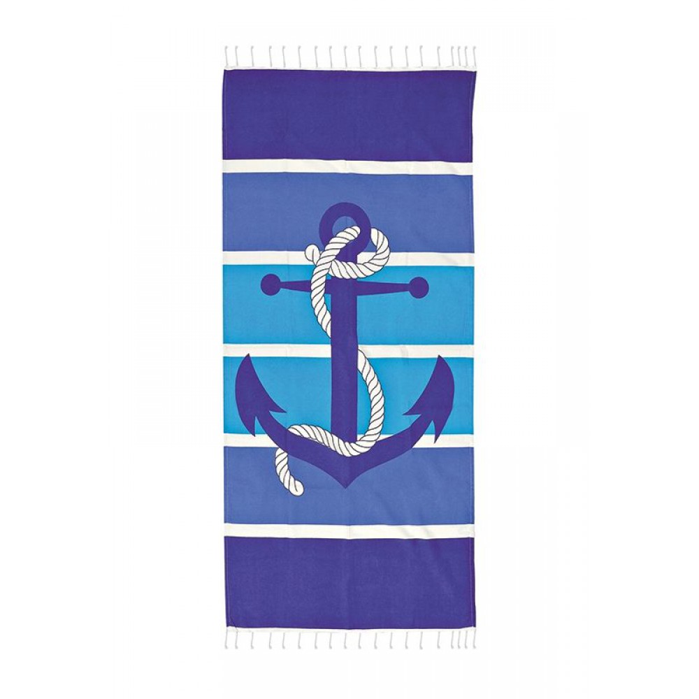 ΠΕΤΣΕΤΑ ΠΑΡΑΛΙΑΣ ΑΓΚΥΡΑ ΒΑΜΒΑΚΕΡΗ FOUTA 90X180cm 