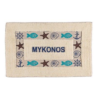 ΧΑΛΑΚΙ ΜΠΑΝΙΟΥ ΜΕ ΑΓΚΥΡΕΣ & ΑΣΤΕΡΙΕΣ ''MYKONOS'' 50X80cm