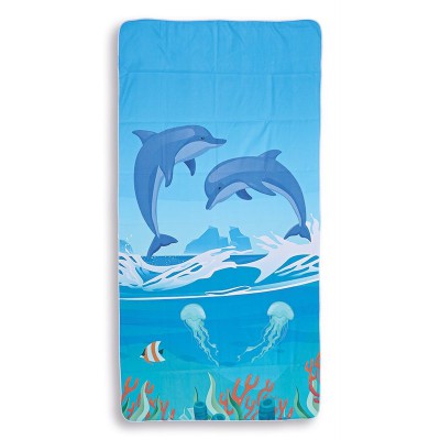 ΠΕΤΣΕΤΑ ΘΑΛΑΣΣΗΣ ΜΠΛΕ ΜΕ ΔΕΛΦΙΝΙΑ 160cm