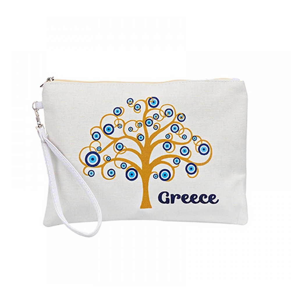 ΝΕΣΕΣΕΡ ΥΦΑΣΜΑΤΙΝΟ ΔΕΝΤΡΟ ΤΗΣ ΖΩΗΣ ΜΕ ΜΑΤΑΚΙΑ ''GREECE'' 1 ΟΨΗΣ ΜΕ ΦΕΡΜΟΥΑΡ  30x21cm 