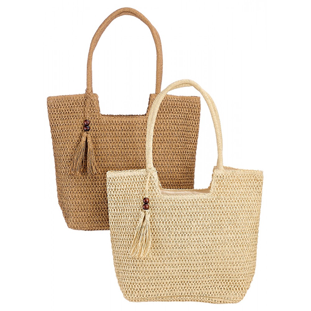 ΤΣΑΝΤΑ ΨΑΘΙΝΗ ΩΜΟΥ TOTEBAG 45x39cm ΣΥΝΟΛΙΚΟ ΥΨΟΣ=60cm 2 ΧΡΩΜΑΤΩΝ 