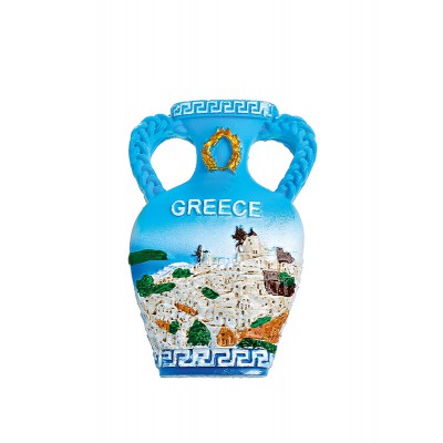 ΜΑΓΝΗΤΑΚΙ ΑΜΦΟΡΕΑΣ ΕΛΛΗΝΙΚΟ ΝΗΣΙ ''GREECE''  5.5x8cm