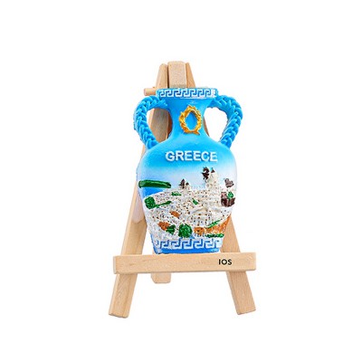 ΜΑΓΝΗΤΑΚΙ ΣΕ ΚΑΒΑΛΕΤΟ ΑΜΦΟΡΕΑΣ ΕΛΛΗΝΙΚΟ ΝΗΣΙ ''GREECE'' 12cm