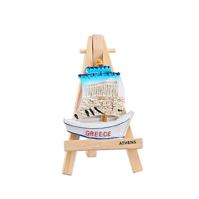 ΜΑΓΝΗΤΑΚΙ ΣΕ ΚΑΒΑΛΕΤΟ ΙΣΤΙΟΦΟΡΟ ΠΑΡΘΕΝΩΝΑΣ ''GREECE'' 12cm