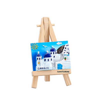 ΜΑΓΝΗΤΑΚΙ ΣΕ ΚΑΒΑΛΕΤΟ ΠΑΡΑΛΛΗΛΟΓΡΑΜΜΟ ΕΚΚΛΗΣΙΕΣ ''GREECE'' 12cm