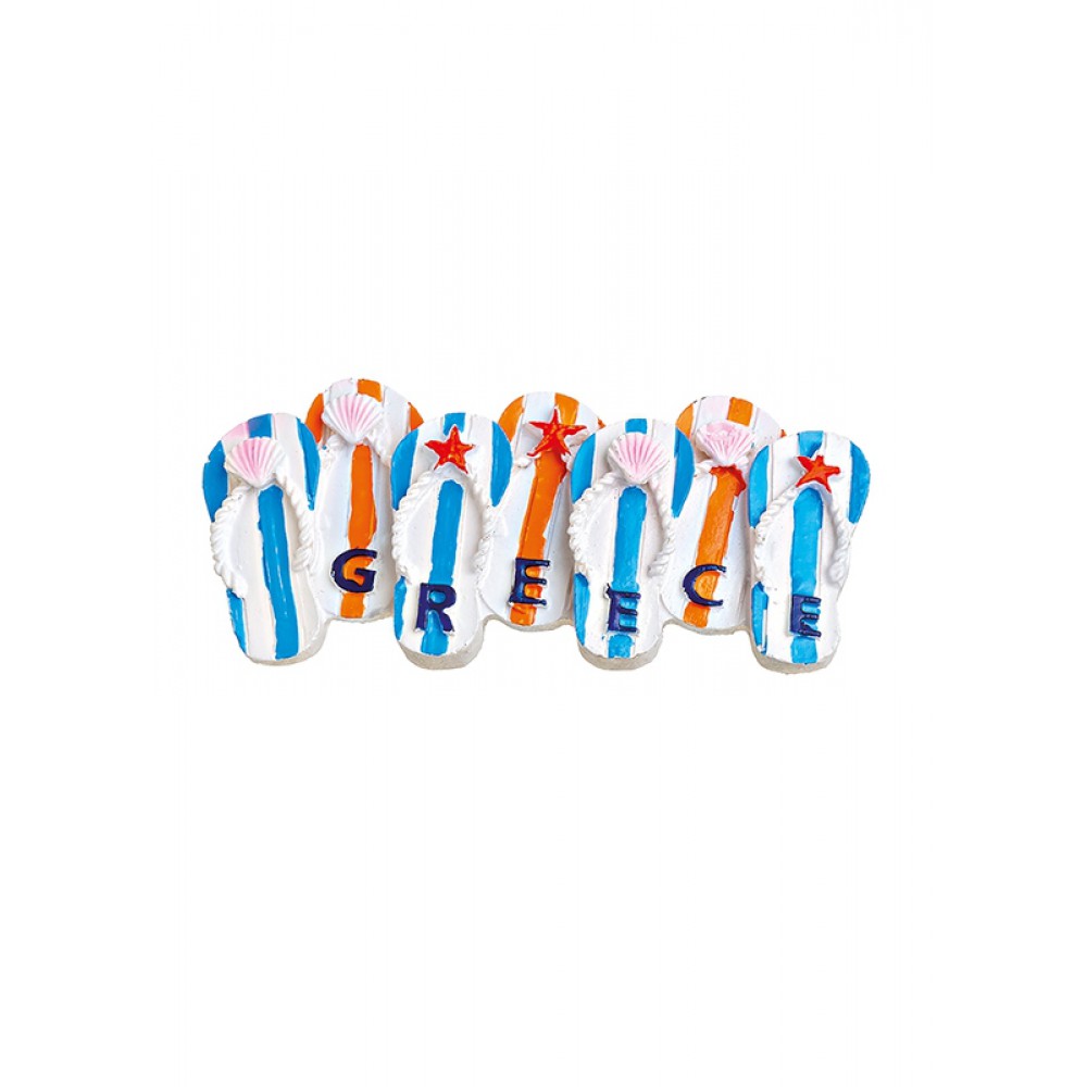 ΜΑΓΝΗΤΑΚΙ ΣΑΓΙΟΝΑΡΕΣ ΜΕ ΑΣΤΕΡΙΕΣ ''GREECE''  9.5x4.5  cm 