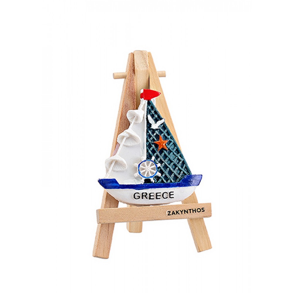 ΜΑΓΝΗΤΑΚΙ ΚΑΡΑΒΑΚΙ ΤΙΜΟΝΙ/ΑΣΤΕΡΙΑΣ GREECE  x  cm 