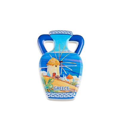 ΜΑΓΝΗΤΑΚΙ ΑΜΦΟΡΕΑΣ ΑΝΕΜΟΜΥΛΟΣ ''GREECE'' 5.5x8cm
