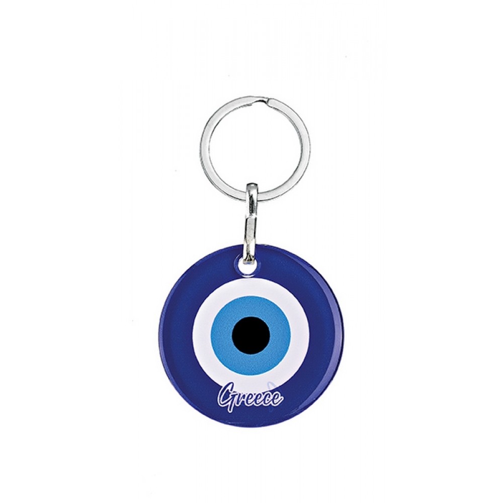 ΜΠΡΕΛΟΚ ΓΥΑΛΙΝΟ ΜΑΤΙ ''GREECE'' Φ5cm 