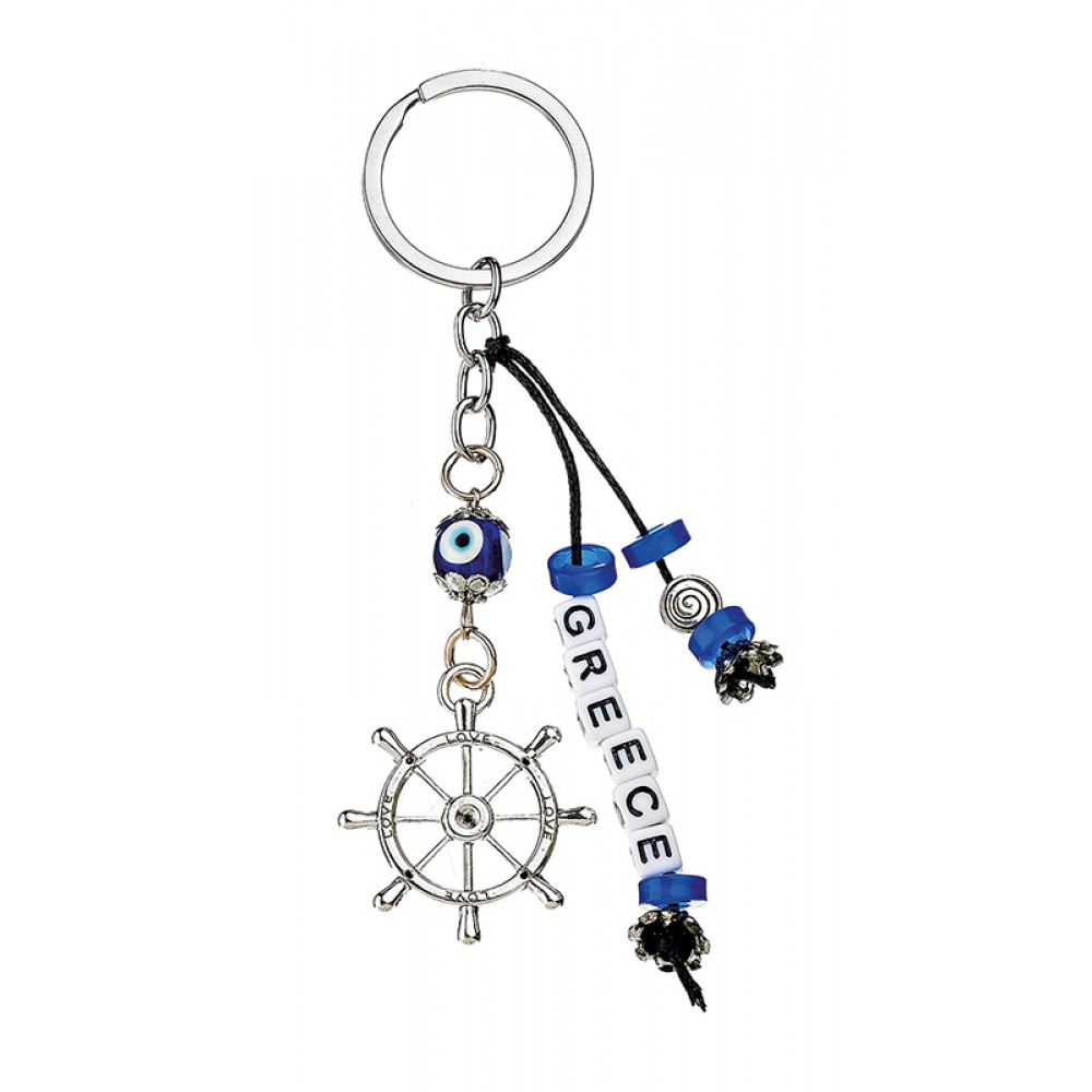 ΜΕΤΑΛΛΙΚΟ ΜΠΡΕΛΟΚ ΝΑΥΤΙΚΟ ΤΙΜΟΝΙ ''GREECE'' 12 cm 