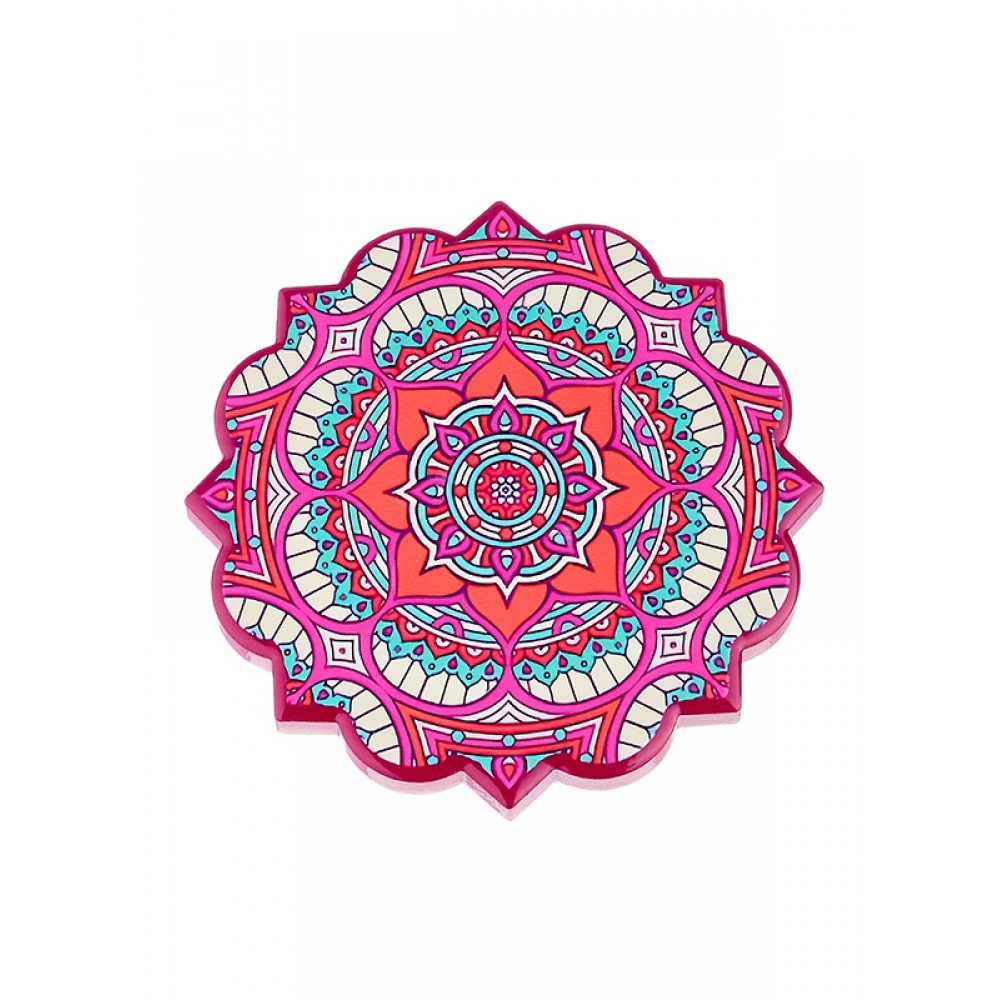 ΚΕΡΑΜΙΚΟ ΣΟΥΒΕΡ MANDALA ΠΟΛΥΧΡΩΜΟ ΜΕ ΦΕΛΛΟ Φ11cm 