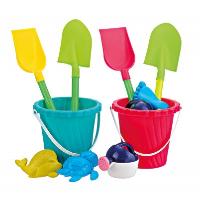 ΣΕΤ ΠΑΙΧΝΙΔΙ ΠΑΡΑΛΙΑΣ ΚΟΥΒΑΔΑΚΙ ΜΕ ΦΤΥΑΡΑΚΙΑ ΚΑΙ ΑΞΕΣΟΥΑΡ 18x16cm