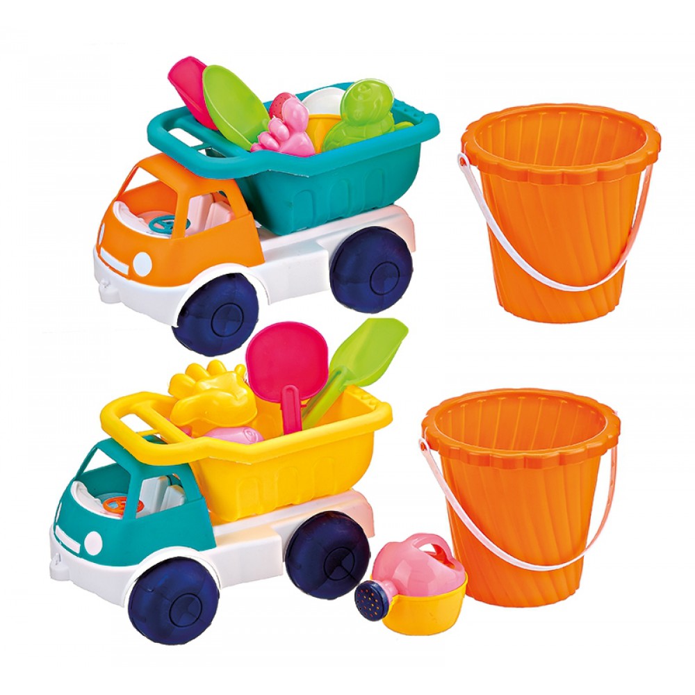 ΣΕΤ ΠΑΙΧΝΙΔΙ ΠΑΡΑΛΙΑΣ ΦΟΡΤΗΓΟ ΑΝΑΤΡΕΠΟΜΕΝΟ ΜΕ ΚΟΥΒΑΔΑΚΙ ΚΑΙ ΑΞΕΣΟΥΑΡ 32x16x18cm 