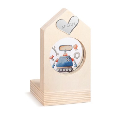 Ξύλινο Σπιτάκι Ρεσώ με Plexi