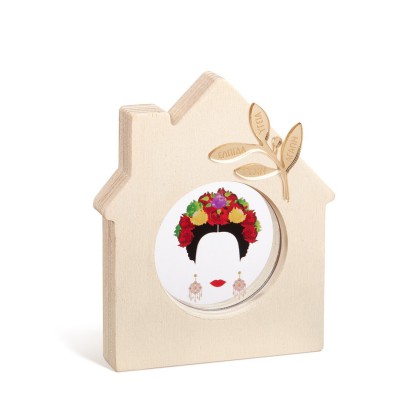 Ξύλινο Διακοσμητικό Σπιτάκι με Plexi