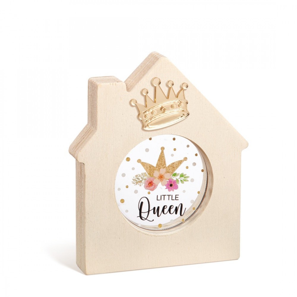 Ξύλινο Διακοσμητικό Σπιτάκι με Plexi 