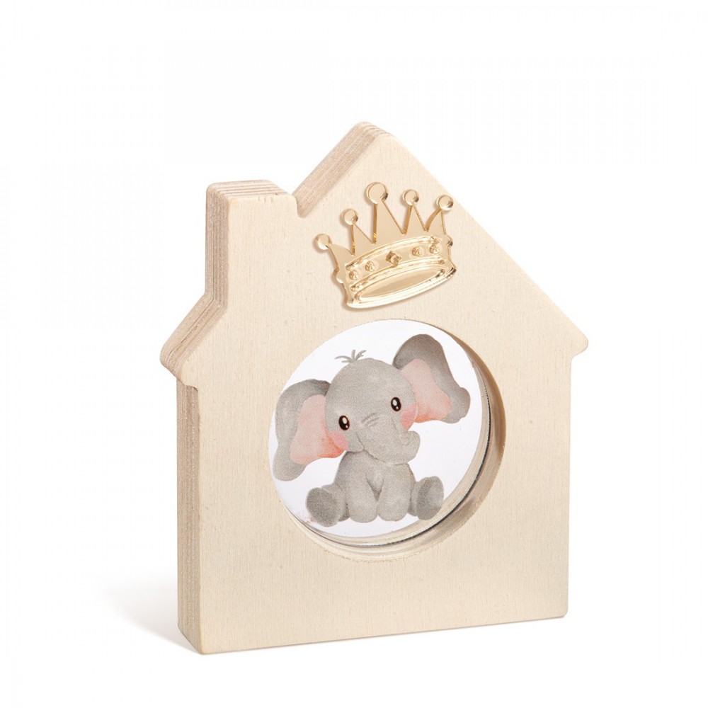 Ξύλινο Διακοσμητικό Σπιτάκι με Plexi 