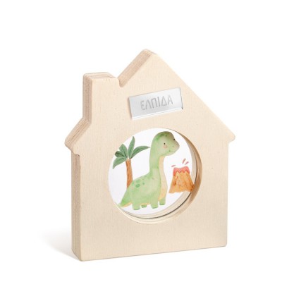 Ξύλινο Διακοσμητικό Σπιτάκι με Plexi