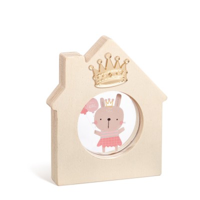 Ξύλινο Διακοσμητικό Σπιτάκι με Plexi