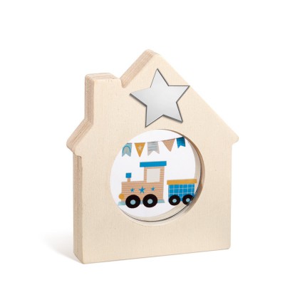 Ξύλινο Διακοσμητικό Σπιτάκι με Plexi