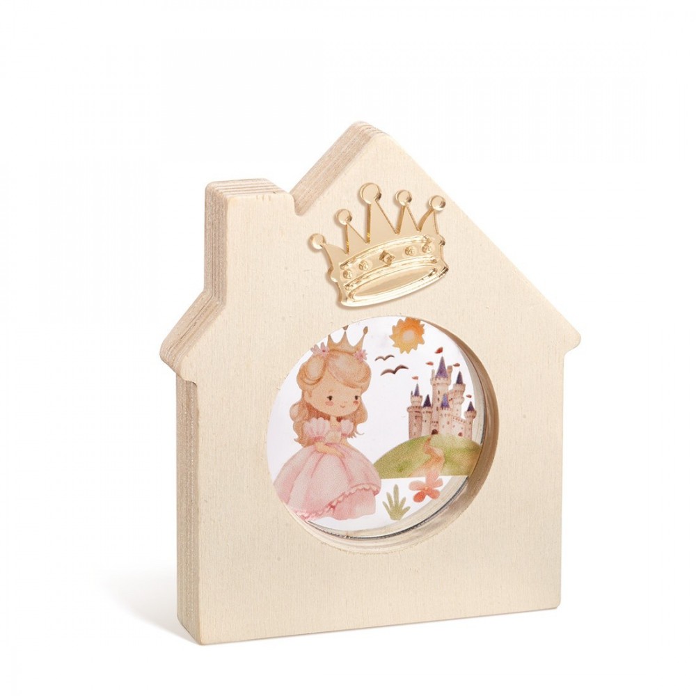 Ξύλινο Διακοσμητικό Σπιτάκι με Plexi 