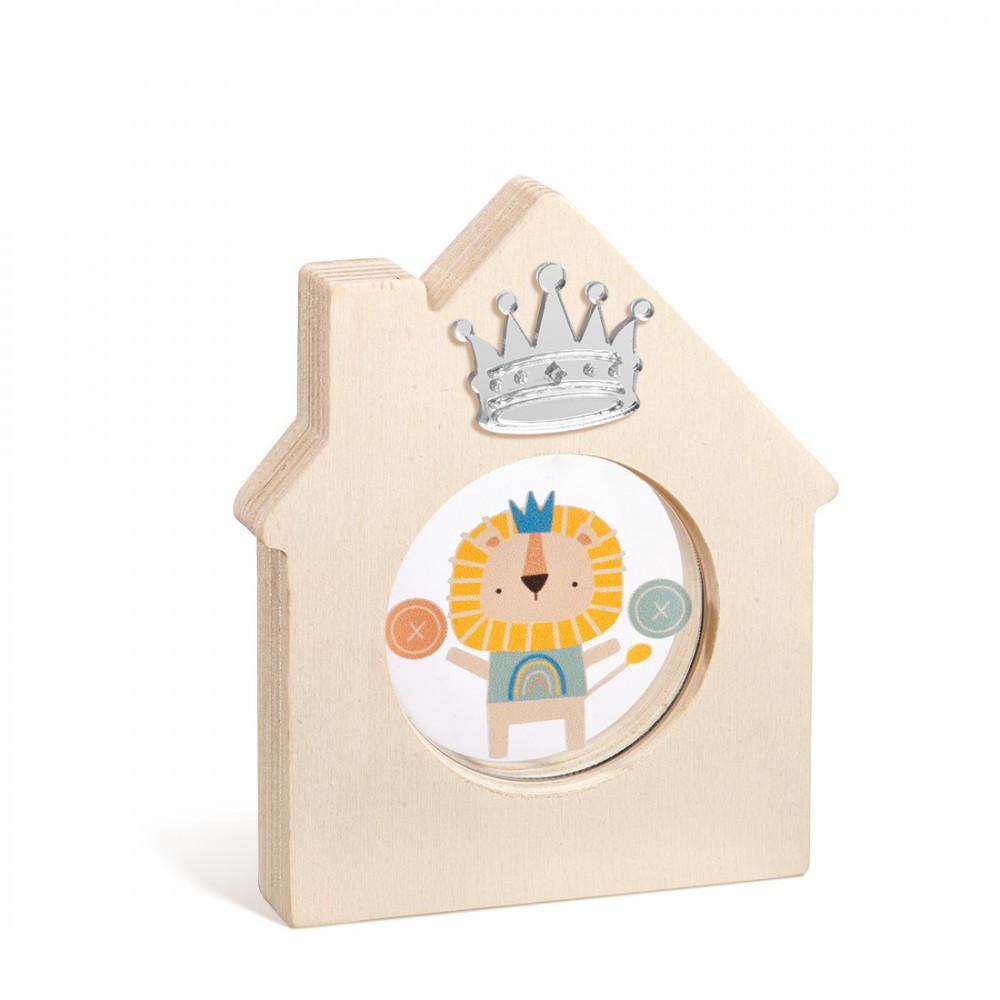 Ξύλινο Διακοσμητικό Σπιτάκι με Plexi 