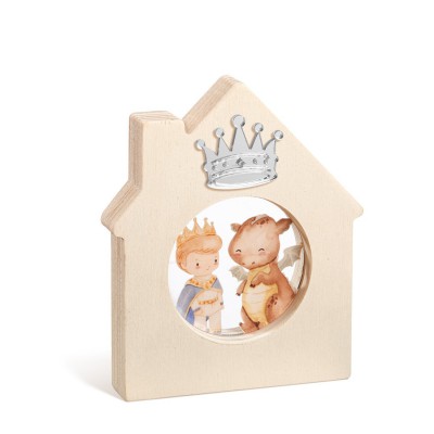 Ξύλινο Διακοσμητικό Σπιτάκι με Plexi