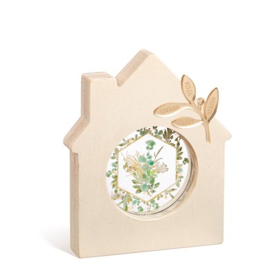 Ξύλινο Διακοσμητικό Σπιτάκι με Plexi