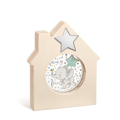 Ξύλινο Διακοσμητικό Σπιτάκι με Plexi