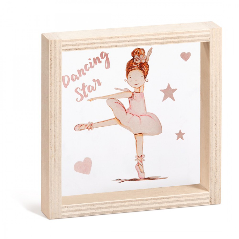 Ξύλινο Καδράκι με Plexi 