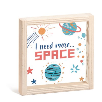 Ξύλινο Καδράκι με Plexi