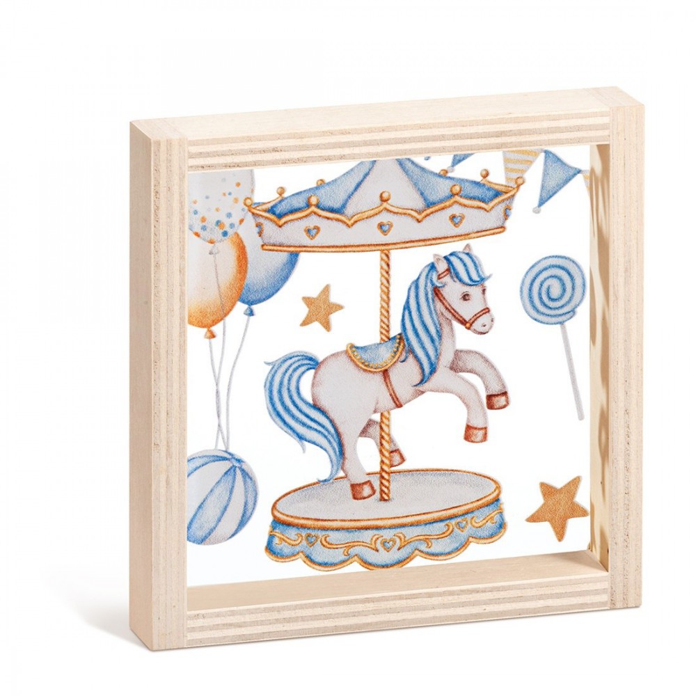 Ξύλινο Καδράκι με Plexi 