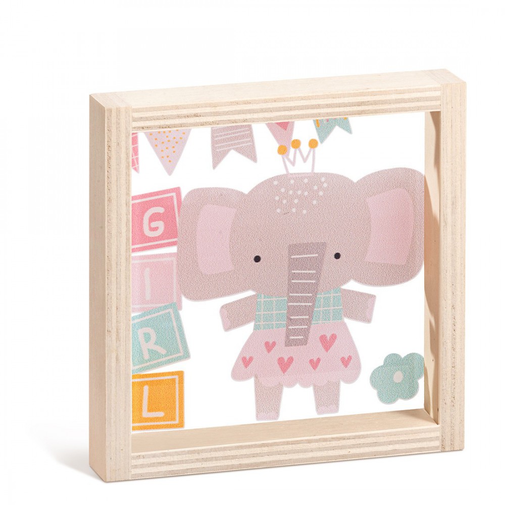 Ξύλινο Καδράκι με Plexi 