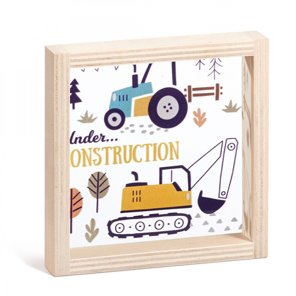 Ξύλινο Καδράκι με Plexi 