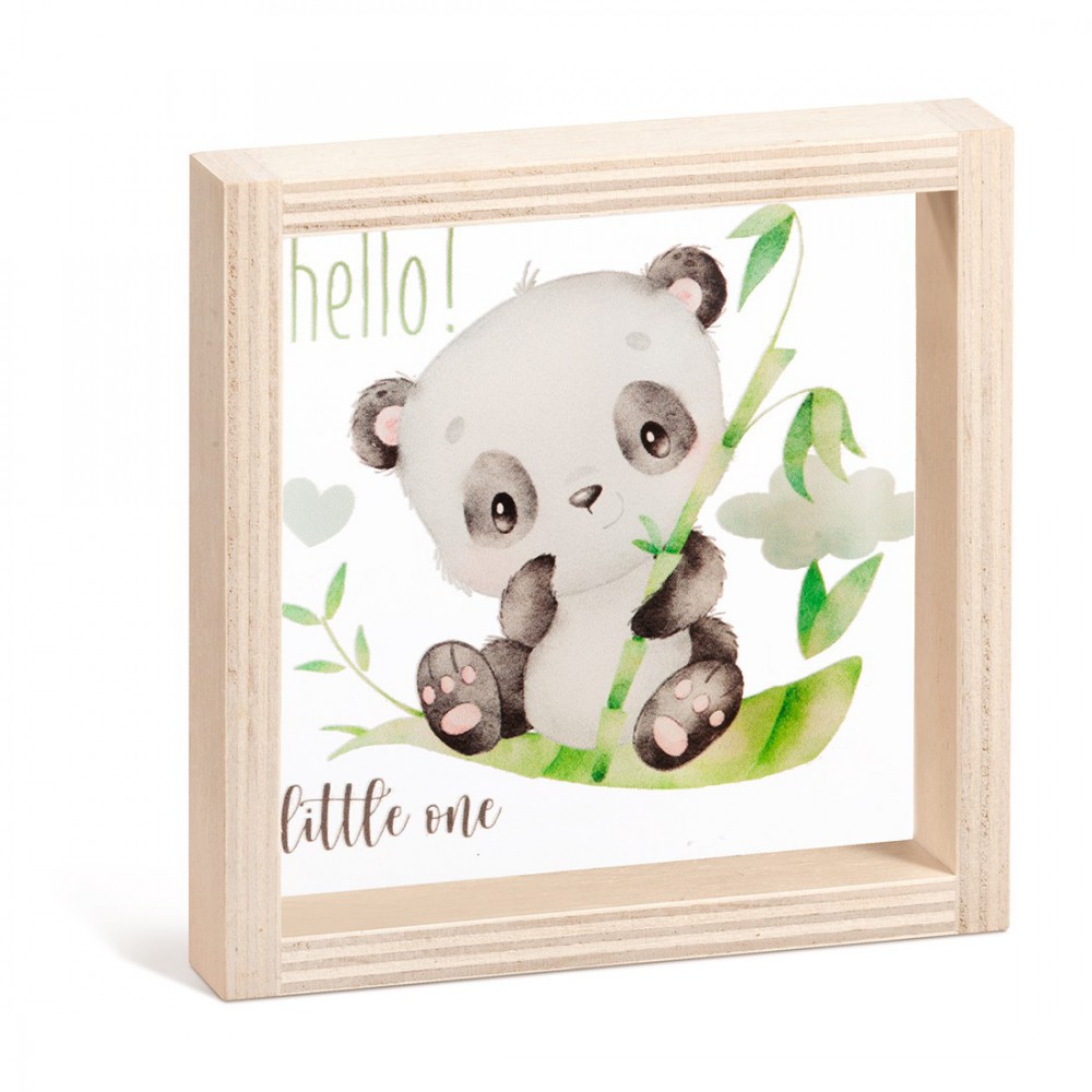 Ξύλινο Καδράκι με Plexi 