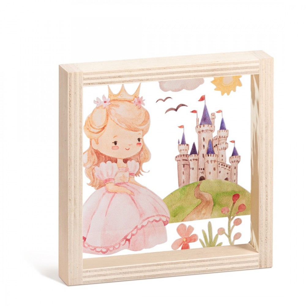 Ξύλινο Καδράκι με Plexi 