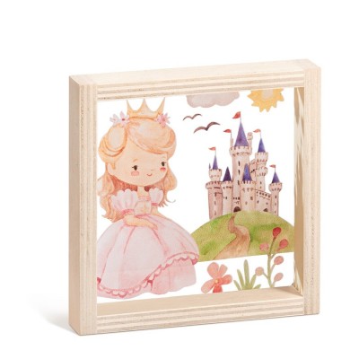 Ξύλινο Καδράκι με Plexi