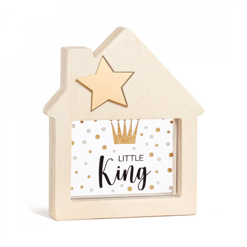 Ξύλινο Διακοσμητικό Σπιτάκι με Plexi 