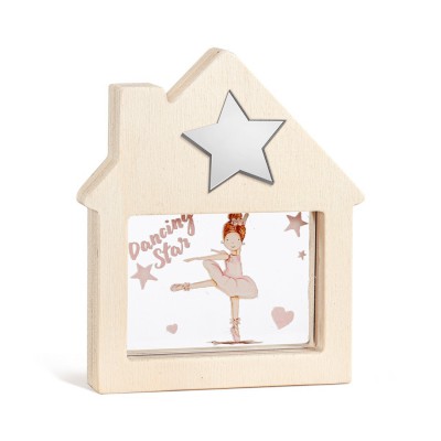 Ξύλινο Διακοσμητικό Σπιτάκι με Plexi