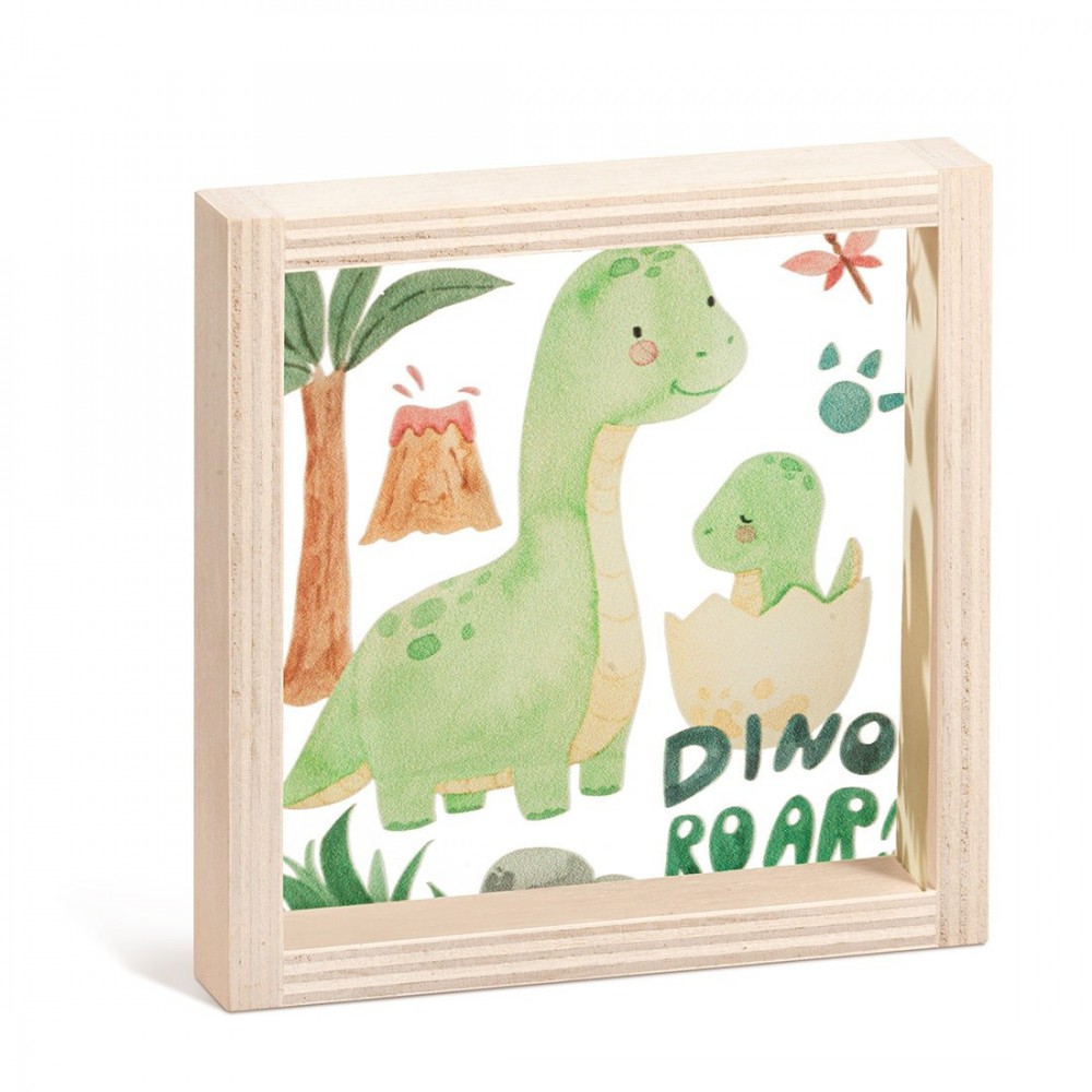 Ξύλινο Καδράκι με Plexi 