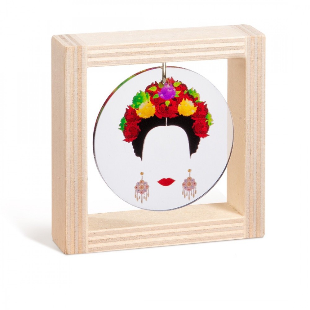 Ξύλινο καδράκι με plexiglass 