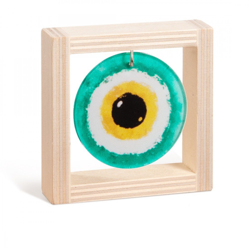 Ξύλινο καδράκι με plexiglass 