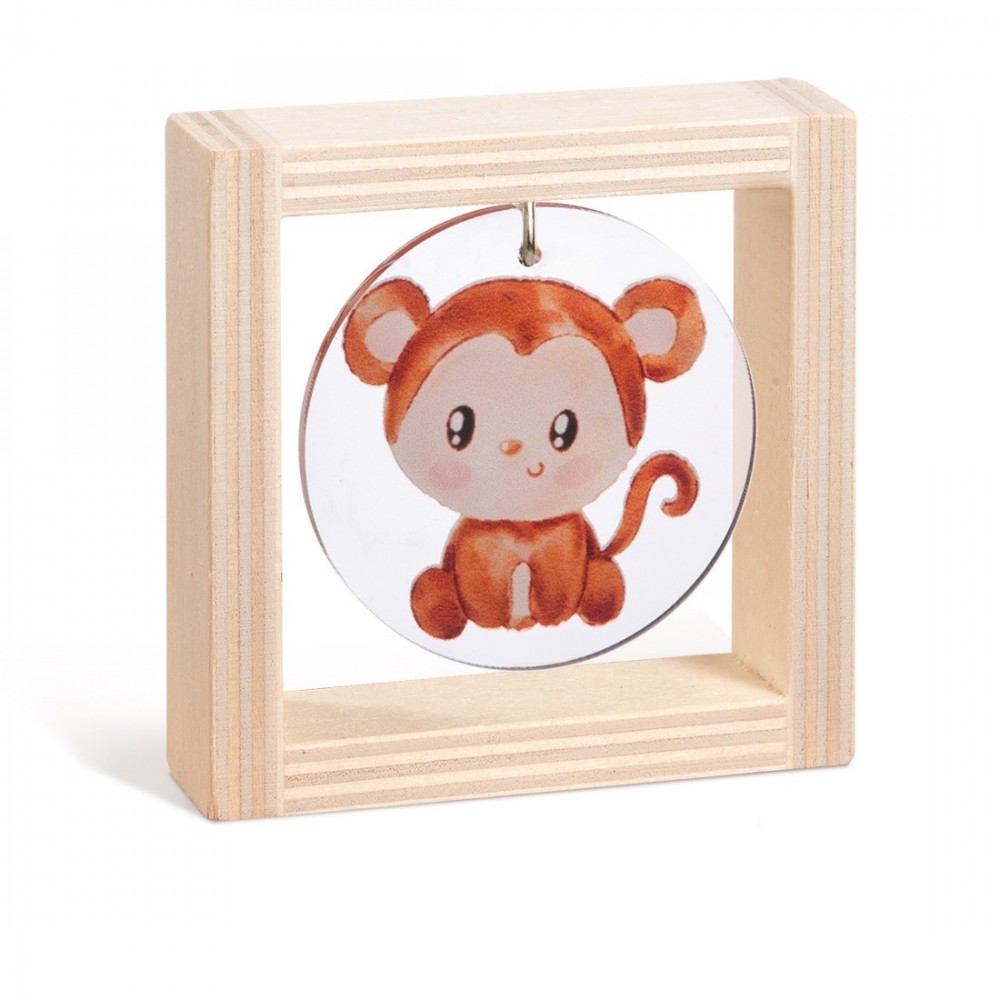 Ξύλινο καδράκι με plexiglass 