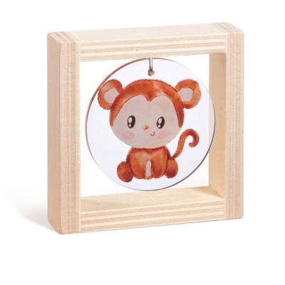 Ξύλινο καδράκι με plexiglass