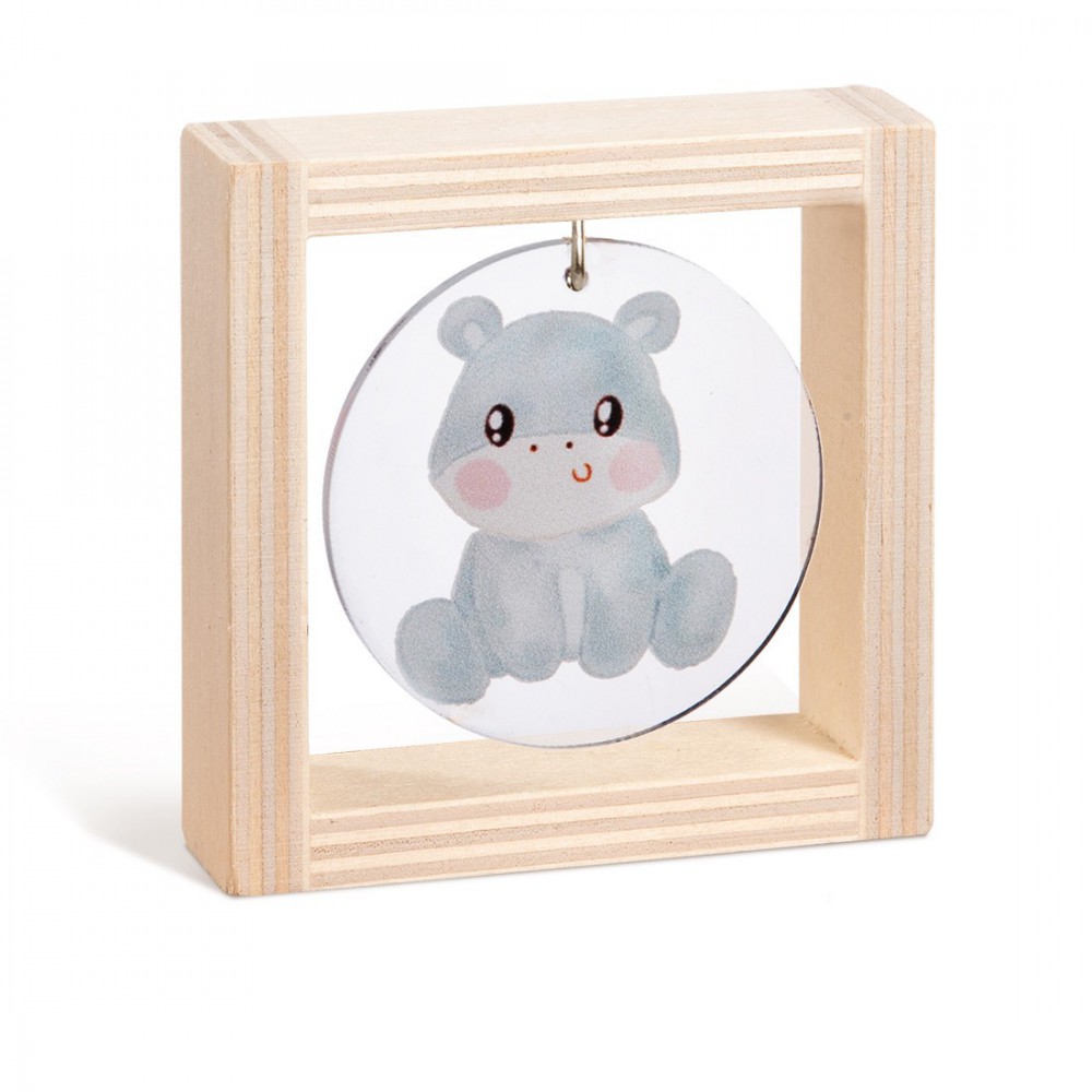 Ξύλινο καδράκι με plexiglass 