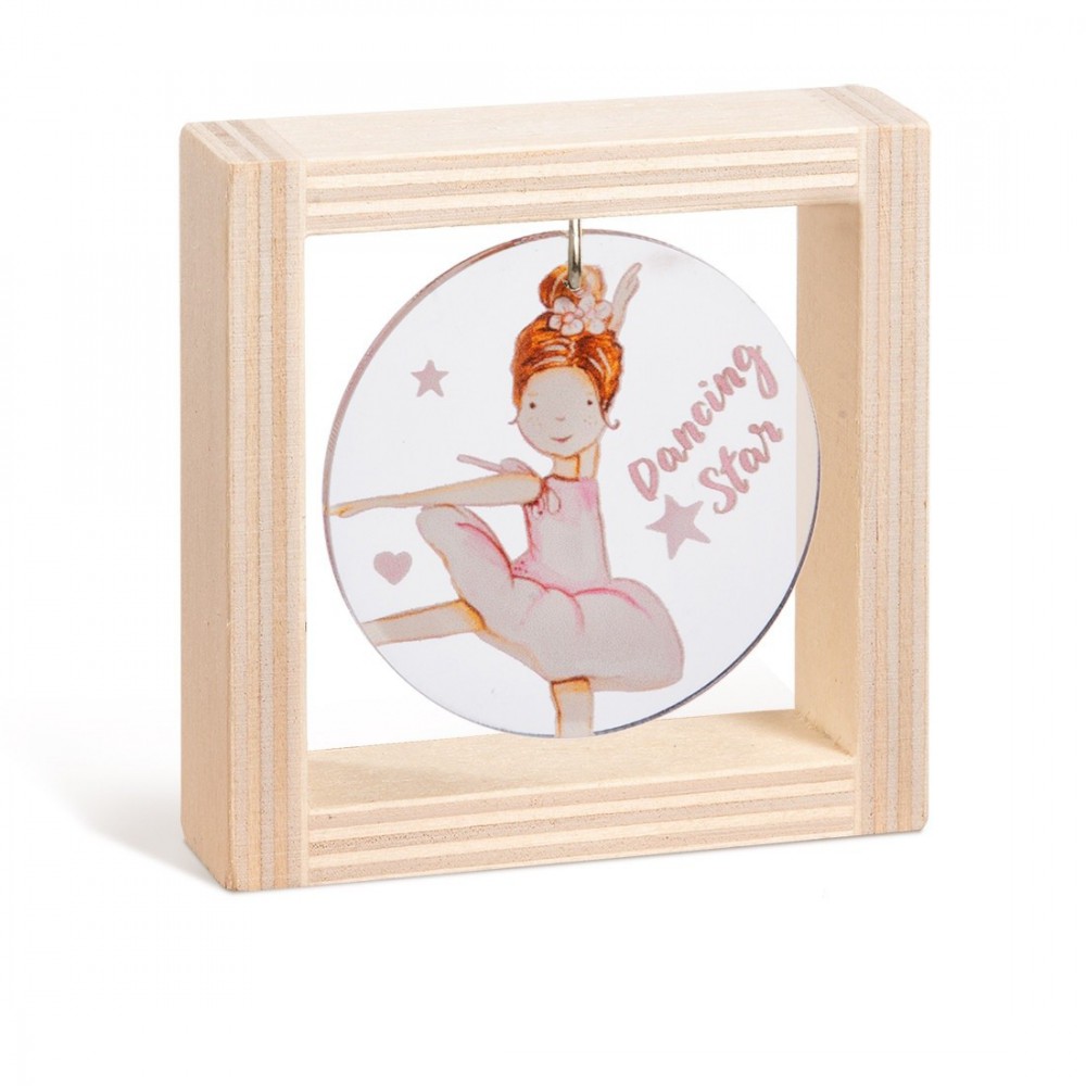 Ξύλινο καδράκι με plexiglass 