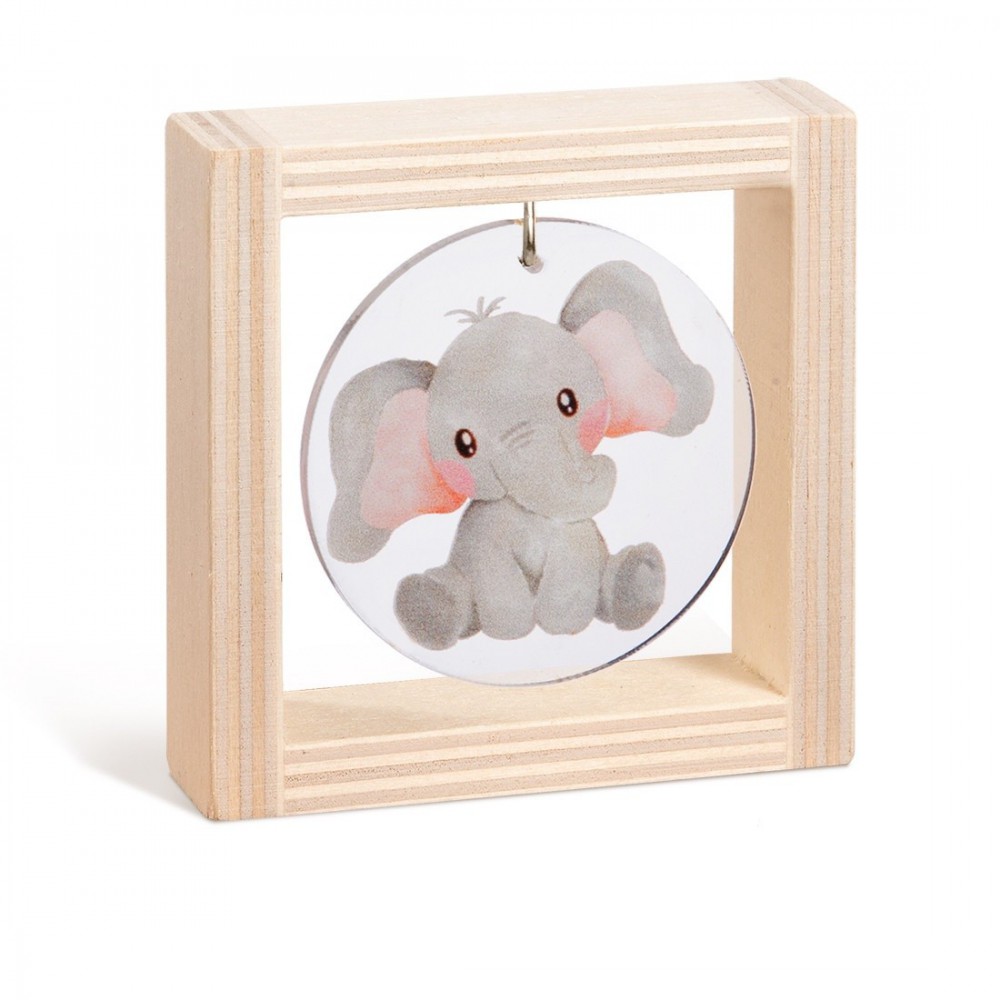 Ξύλινο καδράκι με plexiglass 