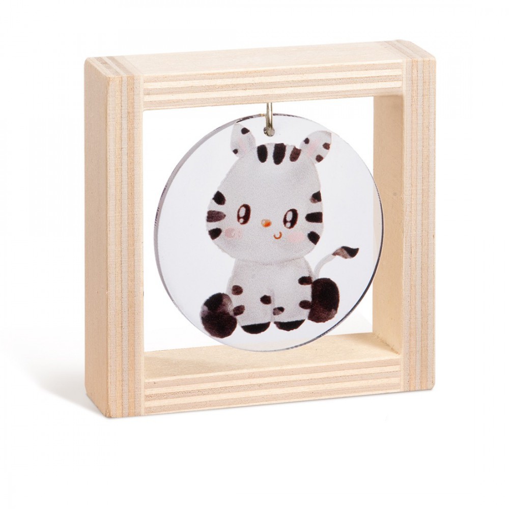 Ξύλινο καδράκι με plexiglass 